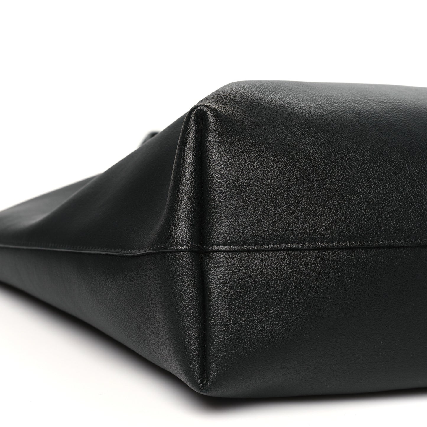 Calfskin Large Shopping Tote Black