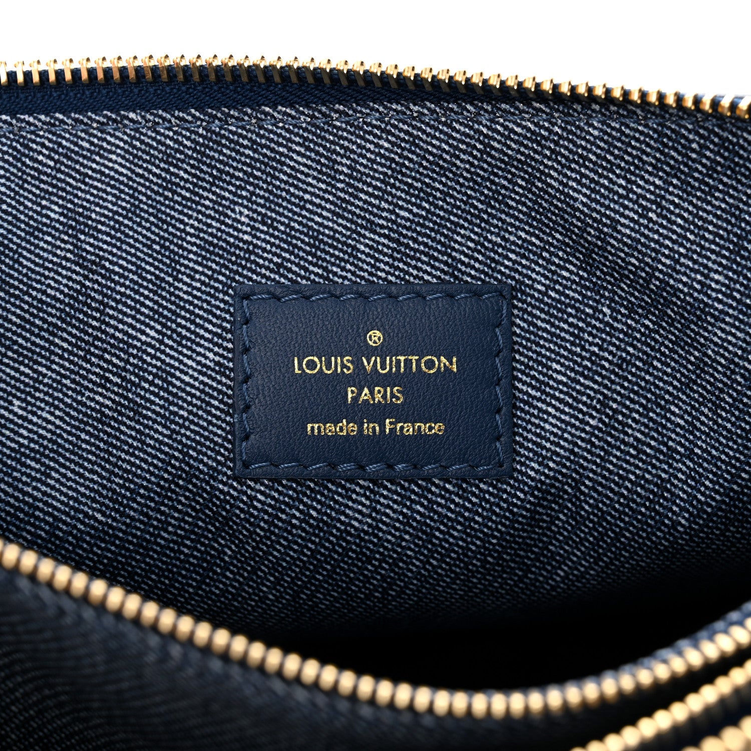 Louis Vuitton Lambskin Embossed Monogram Coussin PM Denim Blue 8 of 11