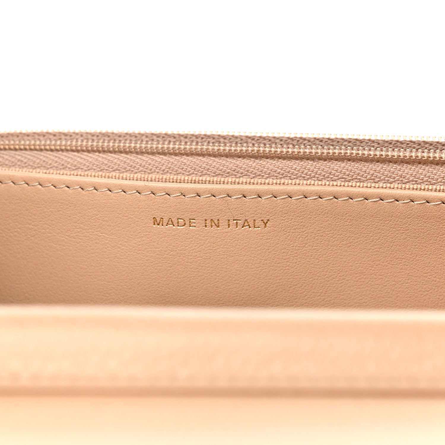 Chanel Caviar Quilted Wallet On Chain WOC Beige 6 of 10