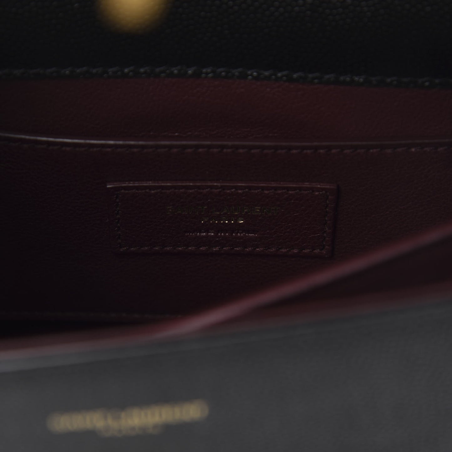 Grain de Poudre Mini Classic Monogram Cassandra Top Handle Black Rouge Legion