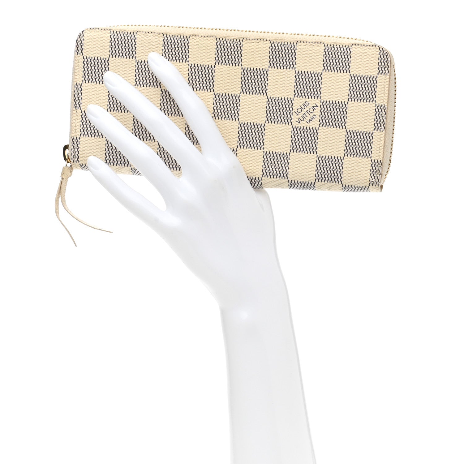 Louis Vuitton Damier Azur Clemence Wallet 2 of 8