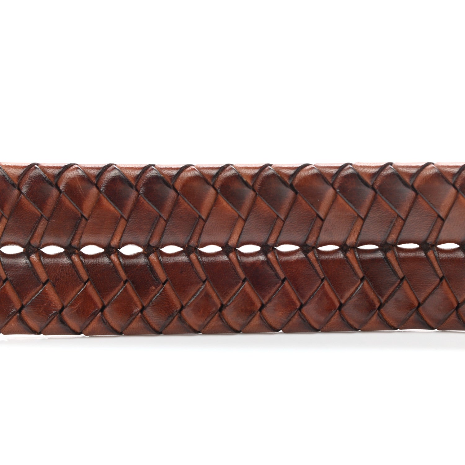 Gucci Calfskin Braided Double G 40mm Belt 110 44 Cuoio Bruciato 3 of 6