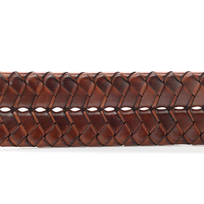 Gucci Calfskin Braided Double G 40mm Belt 110 44 Cuoio Bruciato 3 of 6