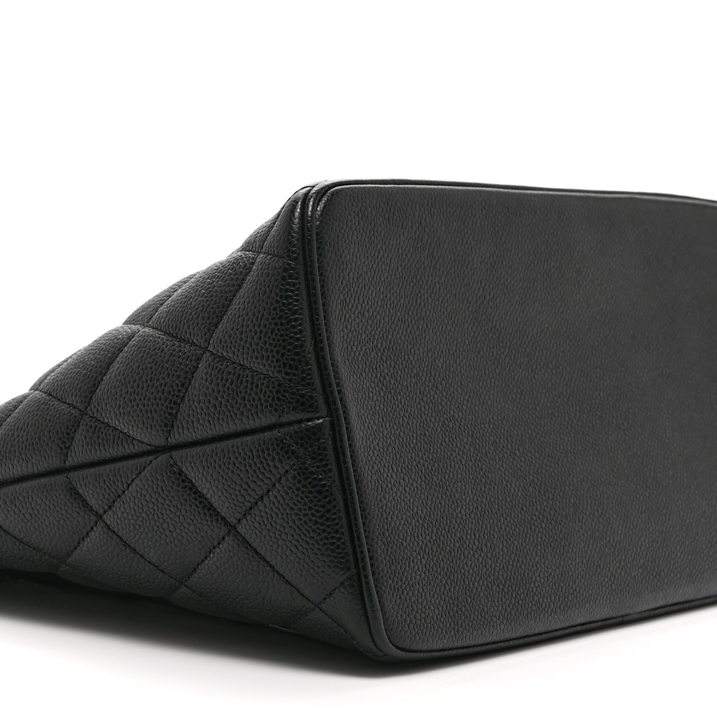 Caviar Quilted Medallion Tote Black