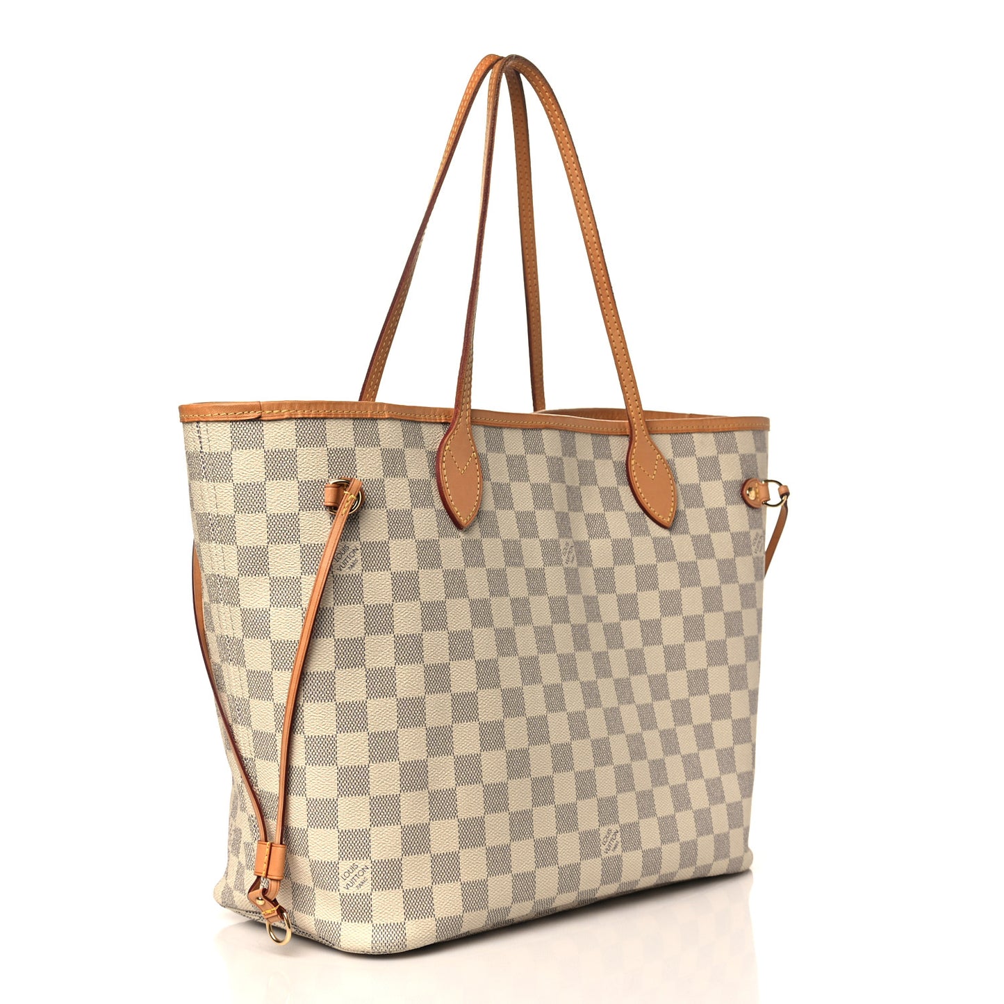 Damier Azur Neo Neverfull MM Rose Ballerine