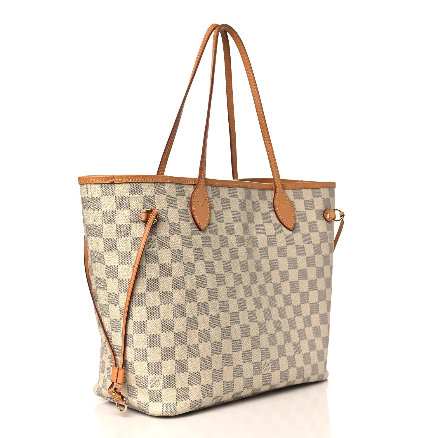 Louis Vuitton Damier Azur Neo Neverfull MM Rose Ballerine 4 of 10