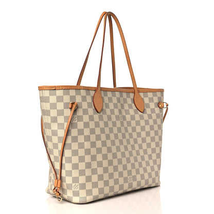 Louis Vuitton Damier Azur Neo Neverfull MM Rose Ballerine 4 of 10