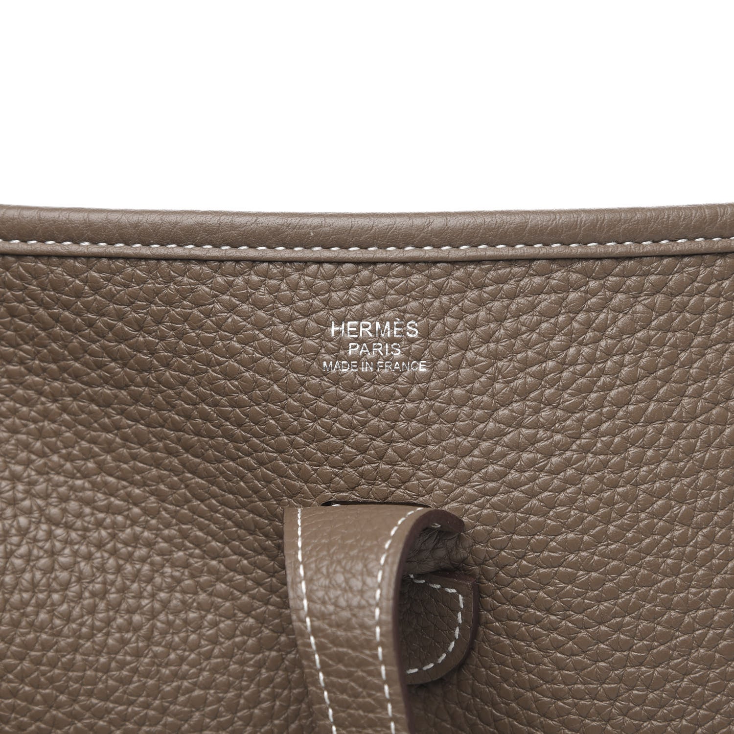 Hermes Taurillon Clemence Evelyne III PM Etoupe 6 of 10