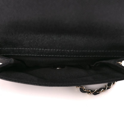 Chanel Caviar Quilted CC Day Camera Case Black 7 of 13