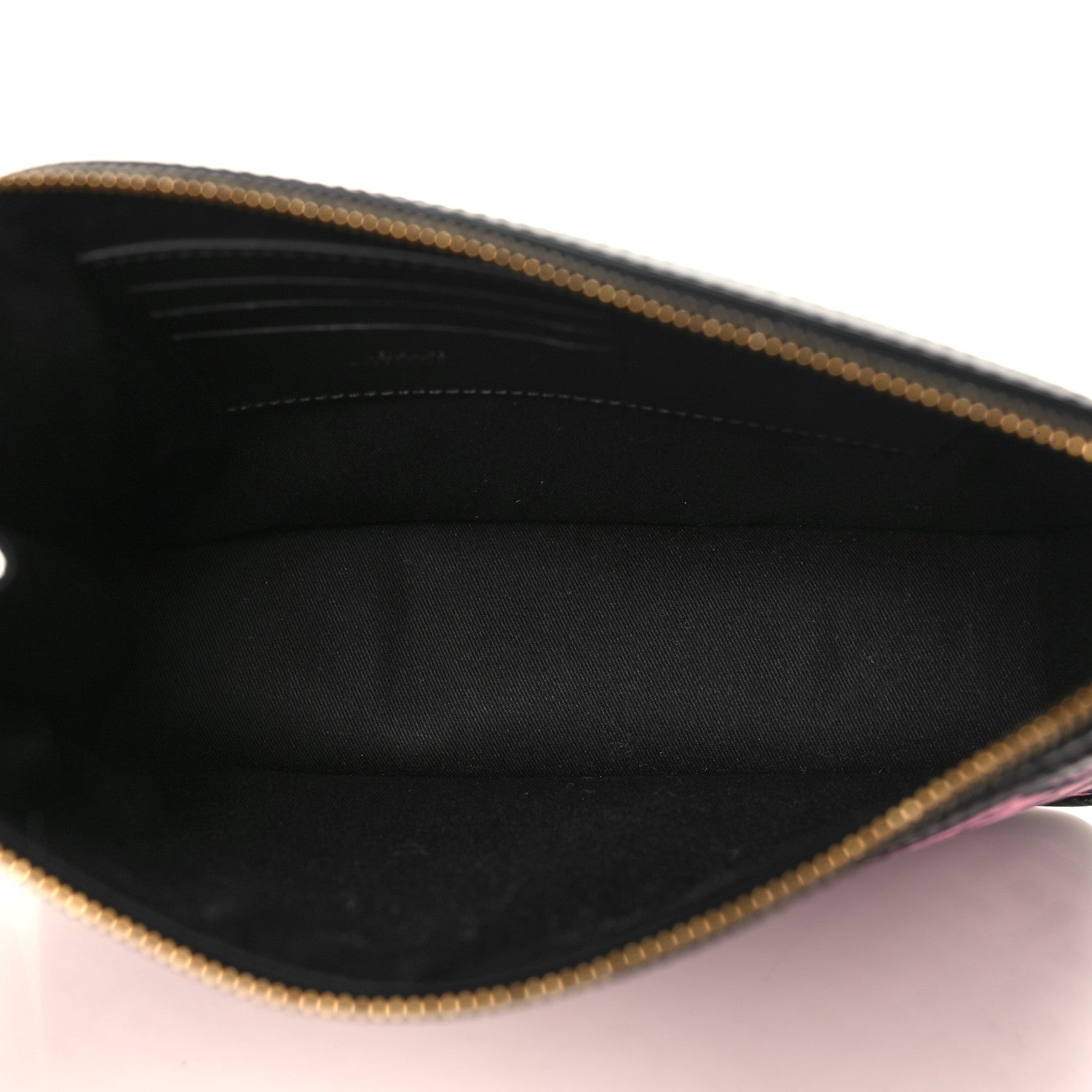 Versace Coated Canvas Large La Greca Signature Pouch Black Pink 5 of 8