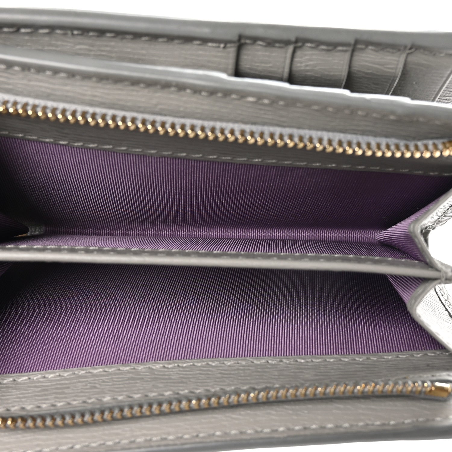 Gucci Calfskin Script Card Case Wallet Light Beige 6 of 9