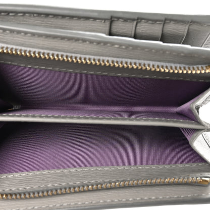 Gucci Calfskin Script Card Case Wallet Light Beige 6 of 9