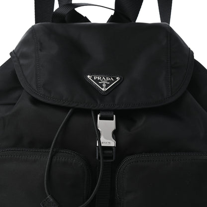 Prada Tessuto Nylon Saffiano Vela Backpack Black 7 of 9