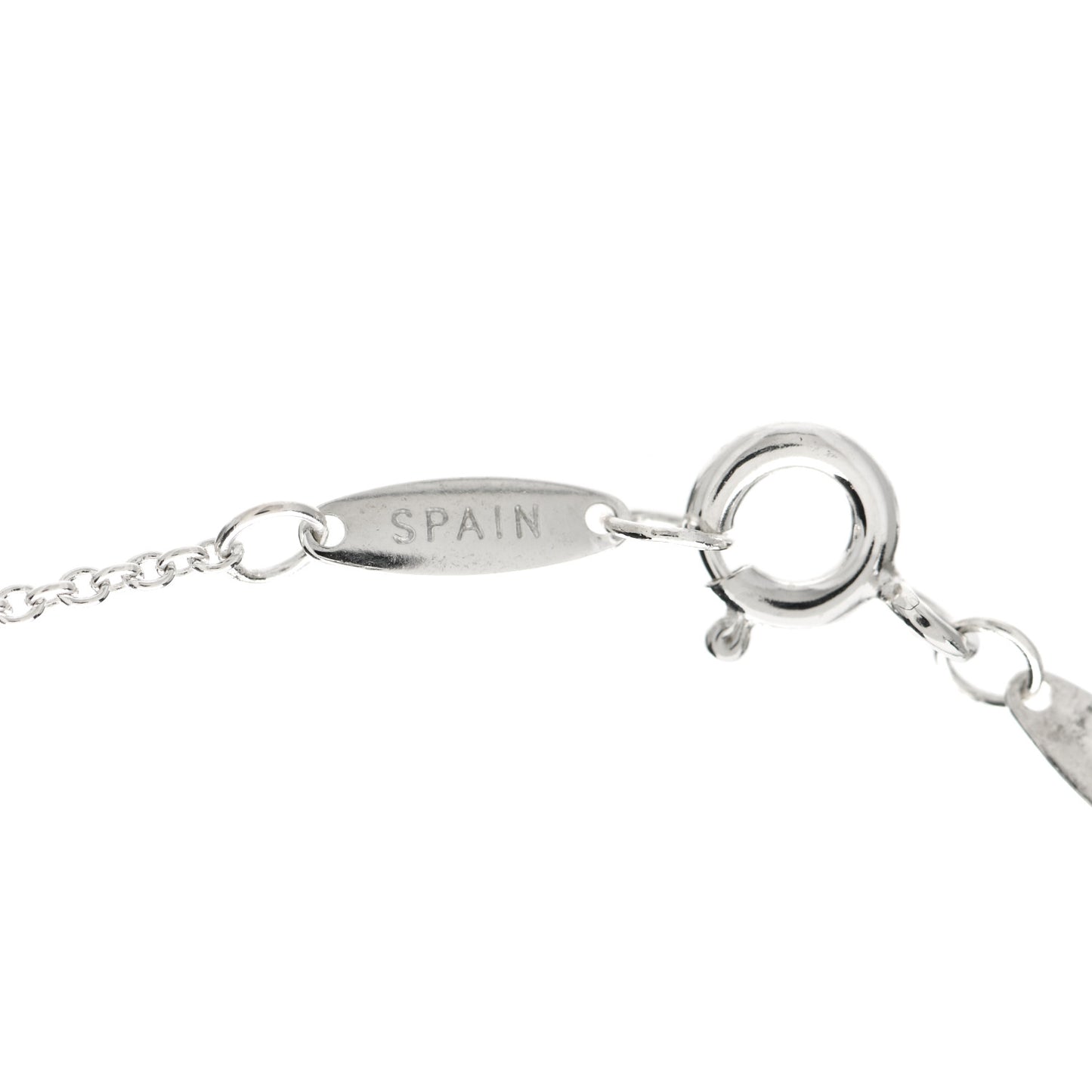 Sterling Silver Diamond .09ctw Elsa Peretti Diamonds by the Yard Three Station Necklace