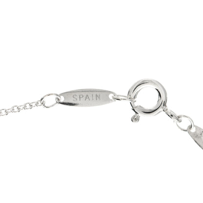 Tiffany Sterling Silver Diamond .09ctw Elsa Peretti Diamonds by the Yard Three Station Necklace 5 of 7