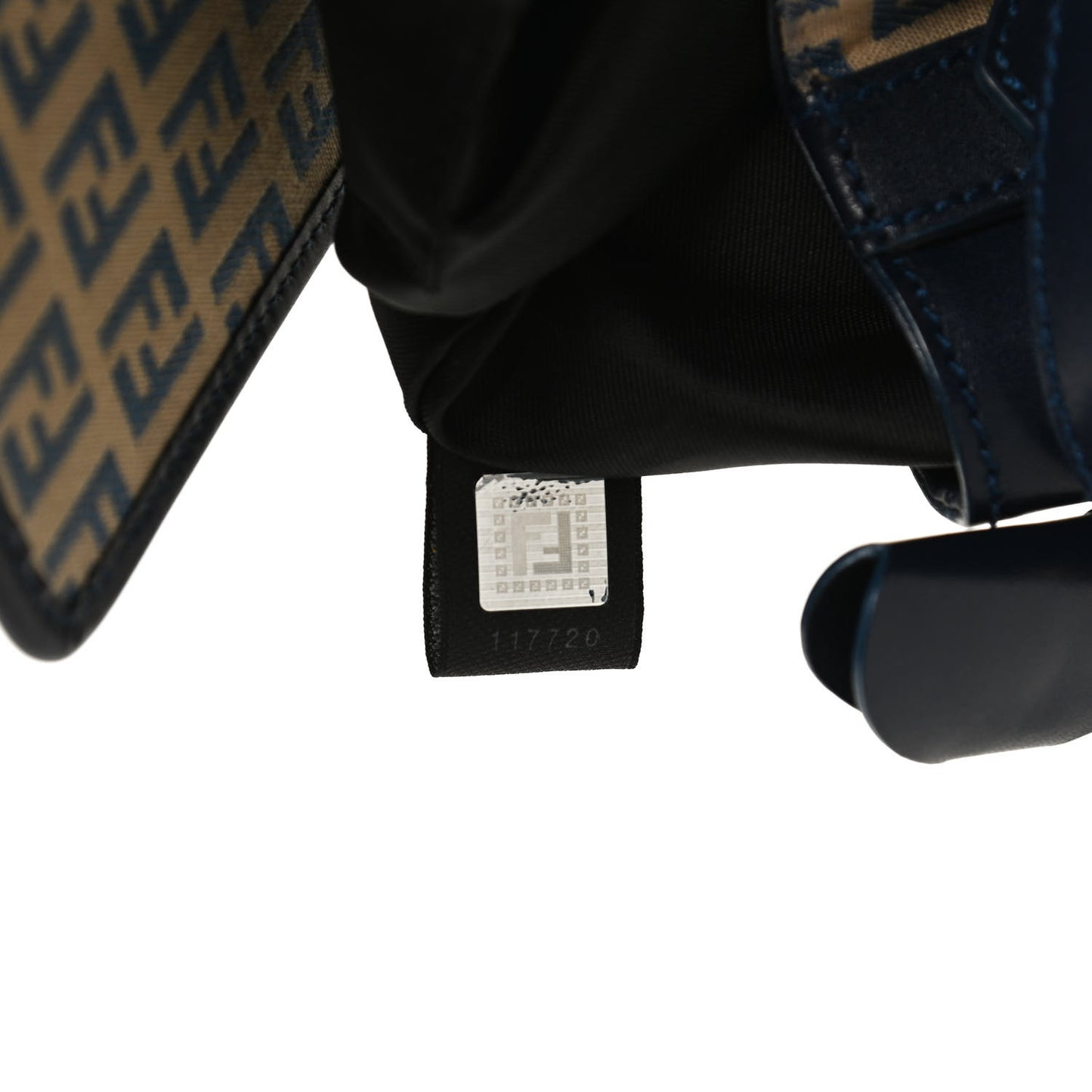 Zucchino Cuoio Ingrassato Shoulder Bag Beige Blue