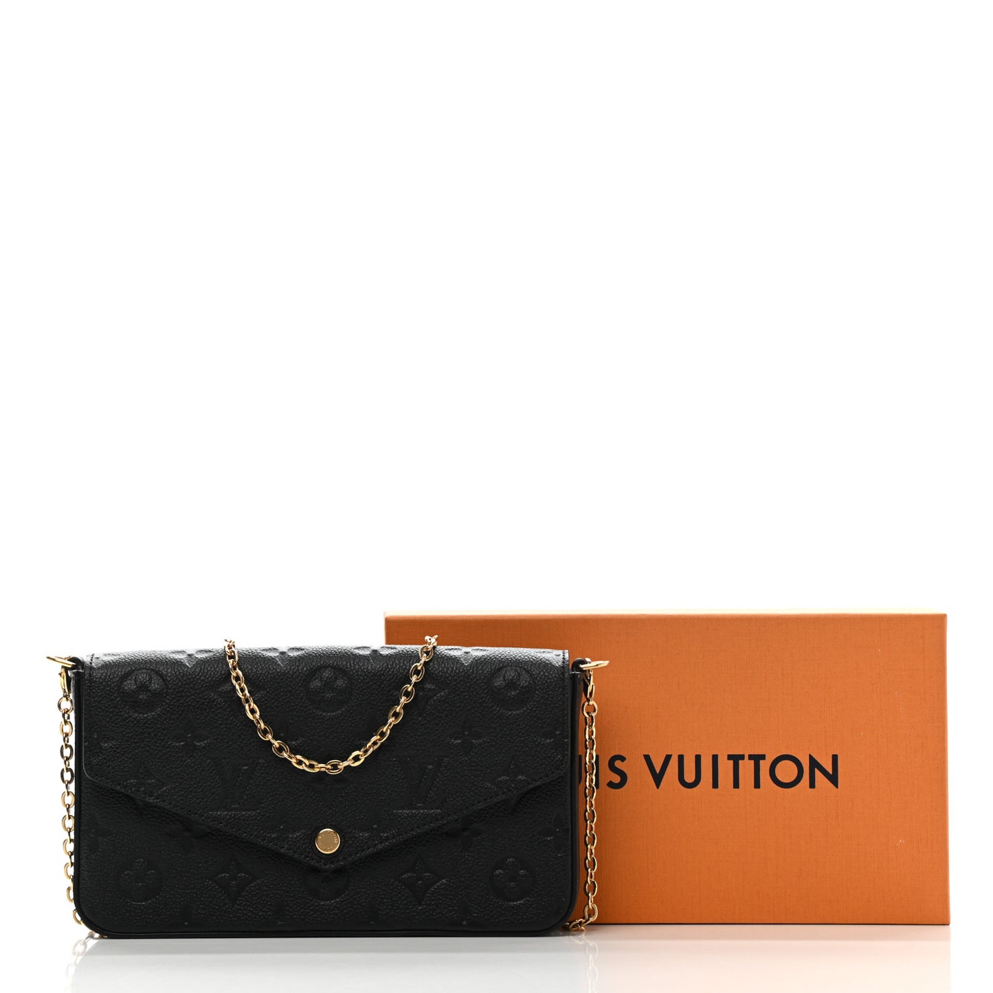 Empreinte Pochette Felicie Chain Wallet Black
