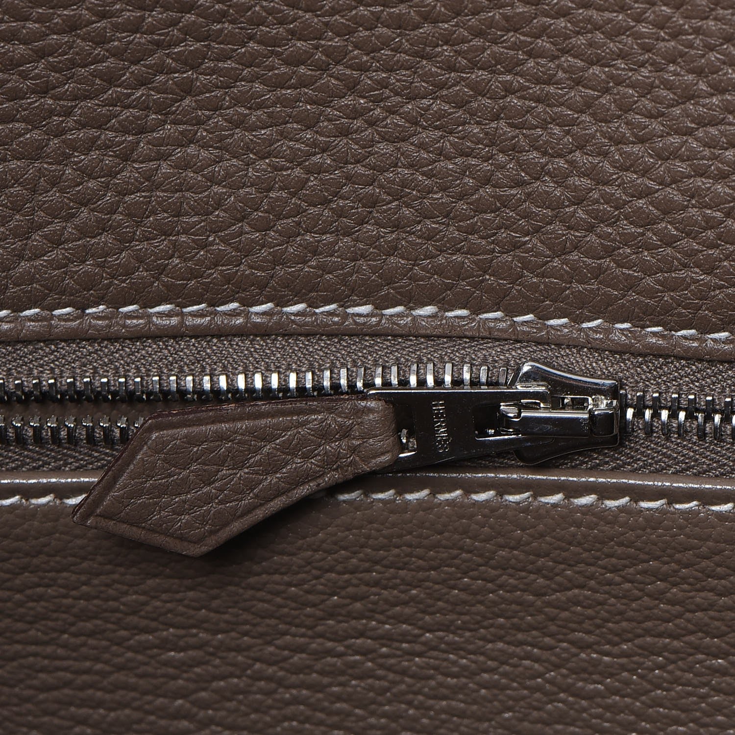 Hermes Taurillon Clemence Retourne Kelly 40 Etoupe 16 of 36