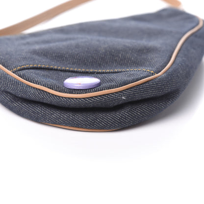 Christian Dior Denim Saddle Pochette Blue 12 of 13