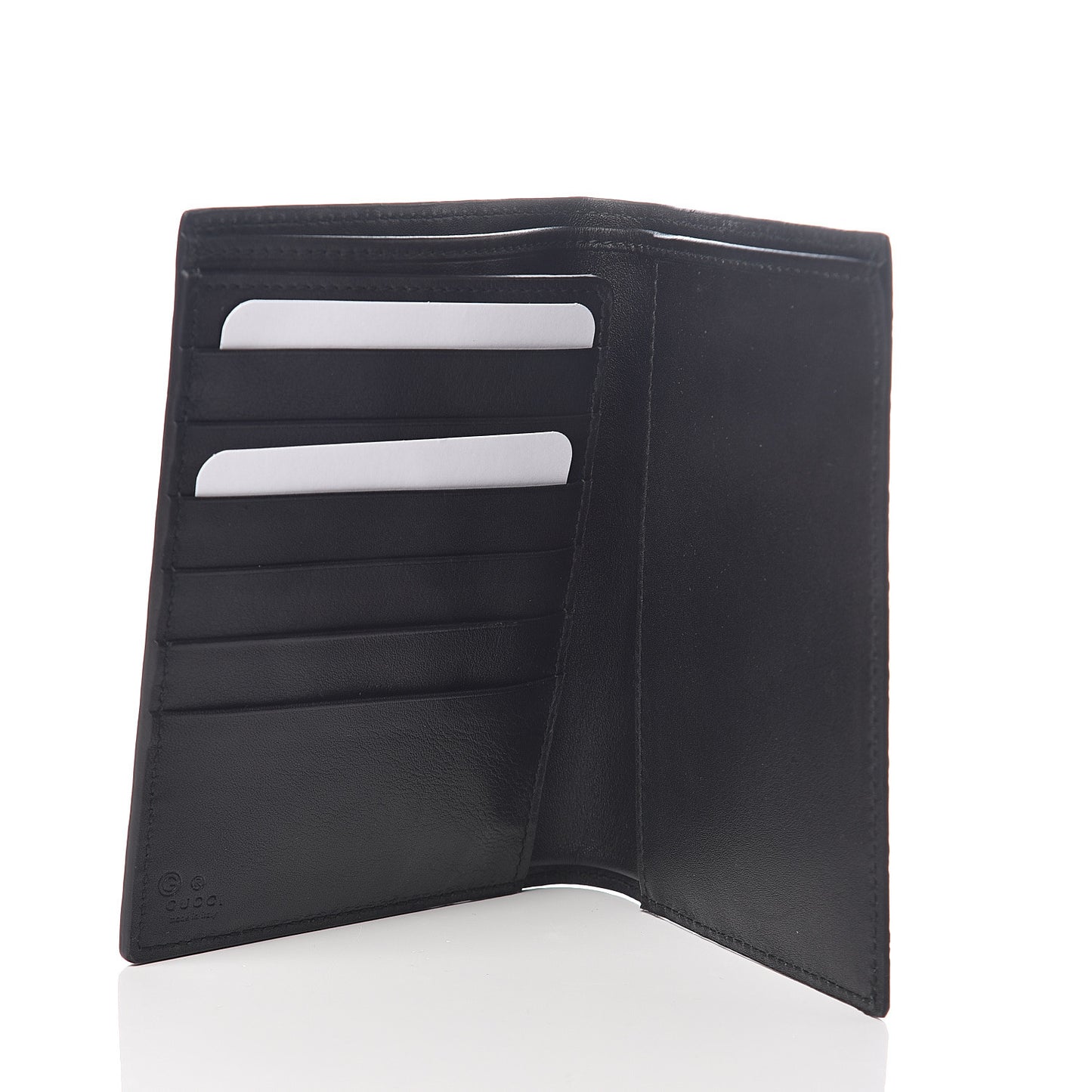 Microguccissima Passport Case Black