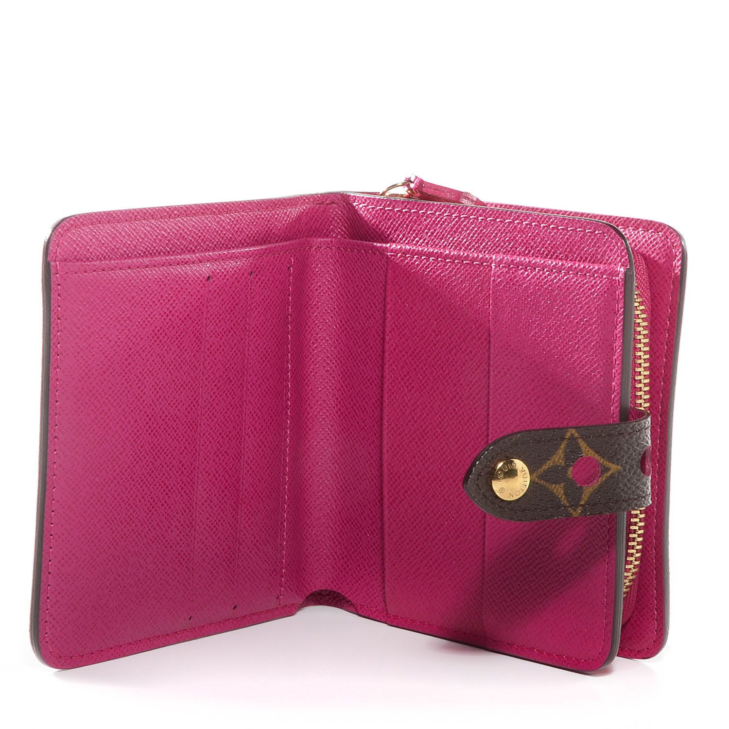 Louis Vuitton Monogram Perforated Compact Zipped Wallet Fuchsia 5 of 7