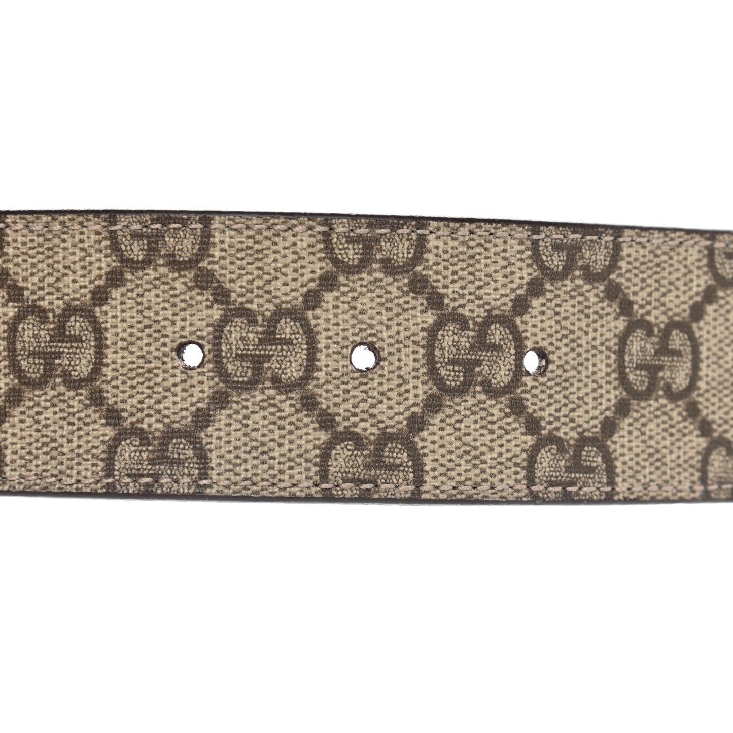 GG Supreme Monogram Interlocking G Belt 85 34 Dark Brown