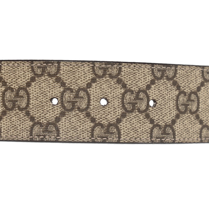Gucci GG Supreme Monogram Interlocking G Belt 85 34 Dark Brown 3 of 5
