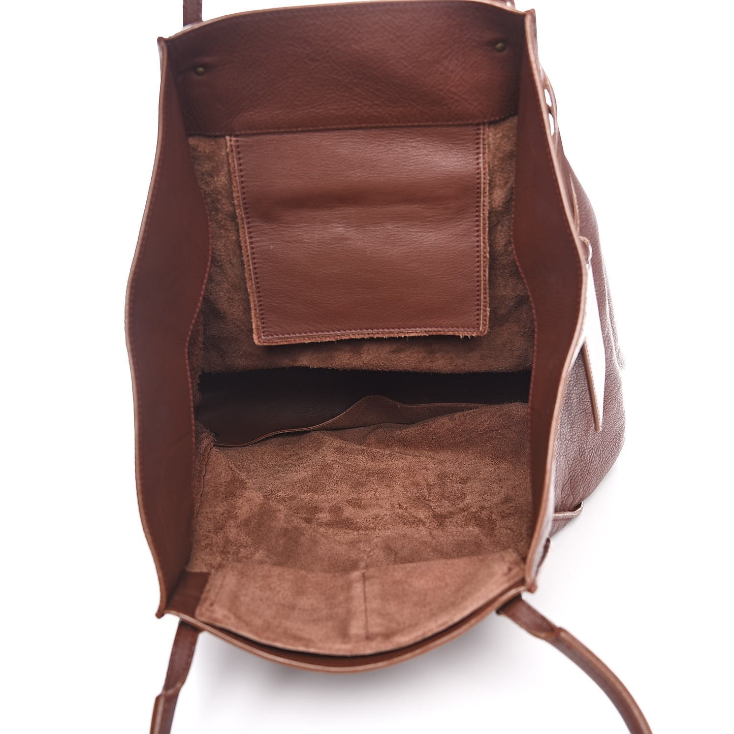 Veau Papier Basket Tote Castagna