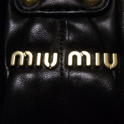Miu Miu Leather Matelasse Tote Black 11 of 11