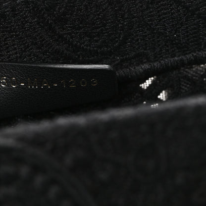 Christian Dior Embroidered 3D Macrame D-Lace Butterfly Medium Book Tote Black Multicolor 7 of 10