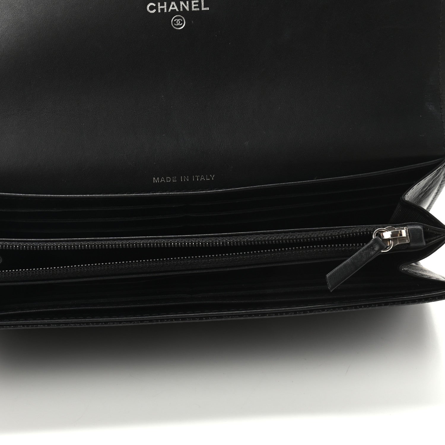 Chanel Caviar Timeless CC Large Gusset Flap Wallet Black 5 of 8