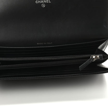 Chanel Caviar Timeless CC Large Gusset Flap Wallet Black 5 of 8