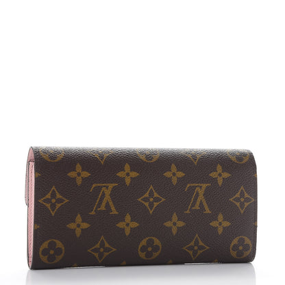 Louis Vuitton Monogram Emilie Wallet Rose Ballerine 3 of 8