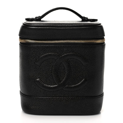 Chanel Caviar Vanity Cosmetic Case Black 1 of 13