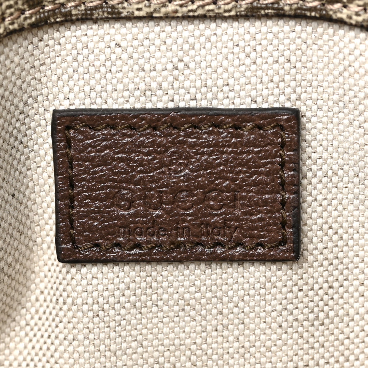 GG Supreme Monogram Neo Vintage Web Belt Bag Brown