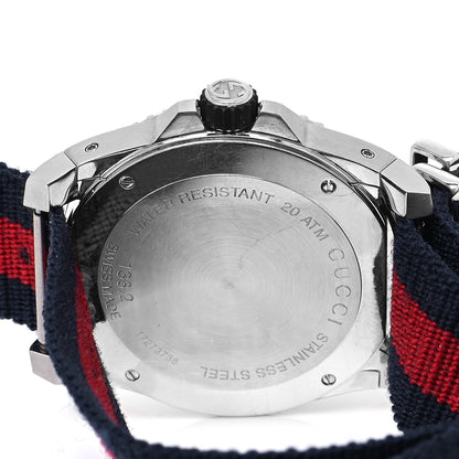 Gucci Stainless Steel Nylon 45mm Dive Quartz Watch Black 4 of 5