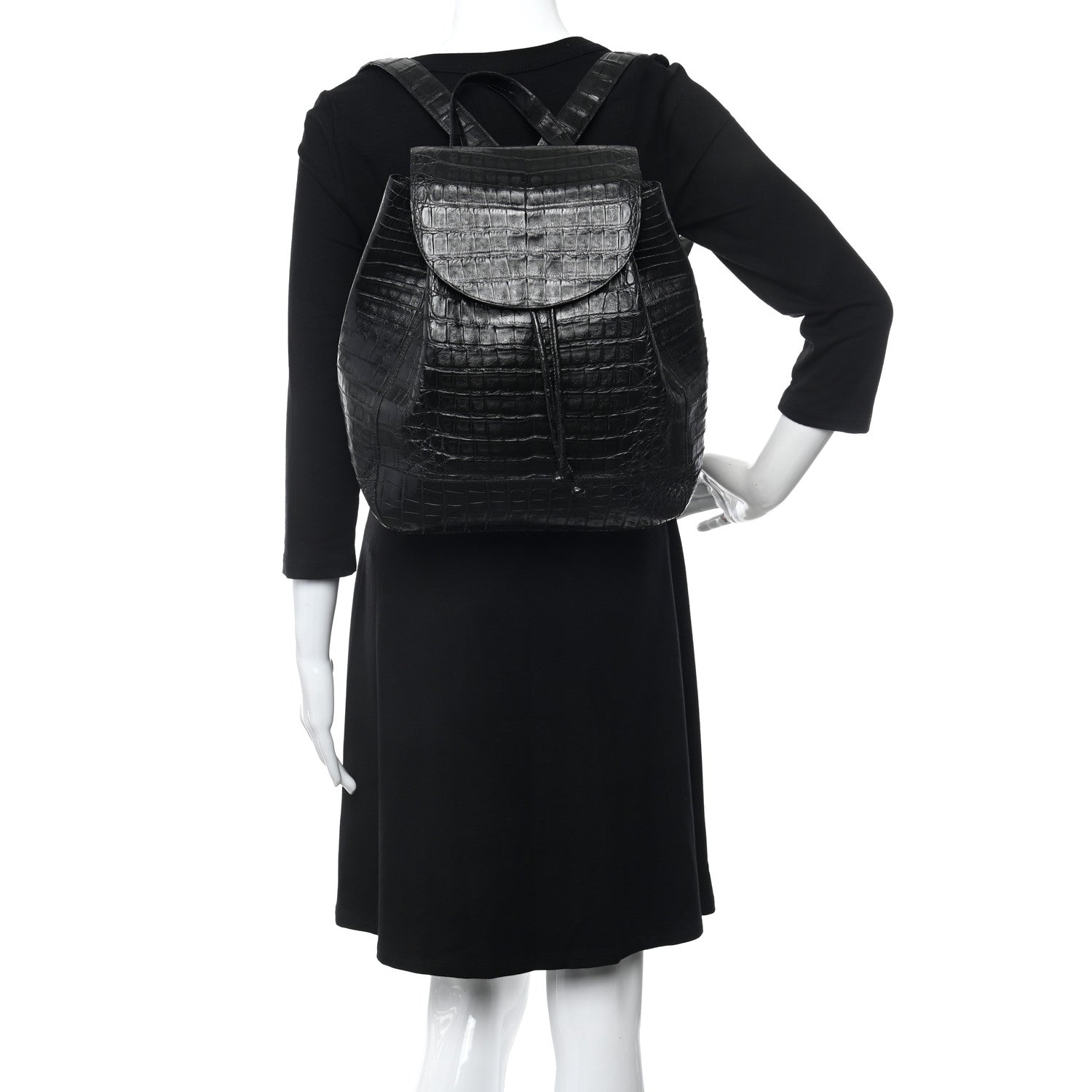 Nancy Gonzalez Crocodile Backpack Black 2 of 10