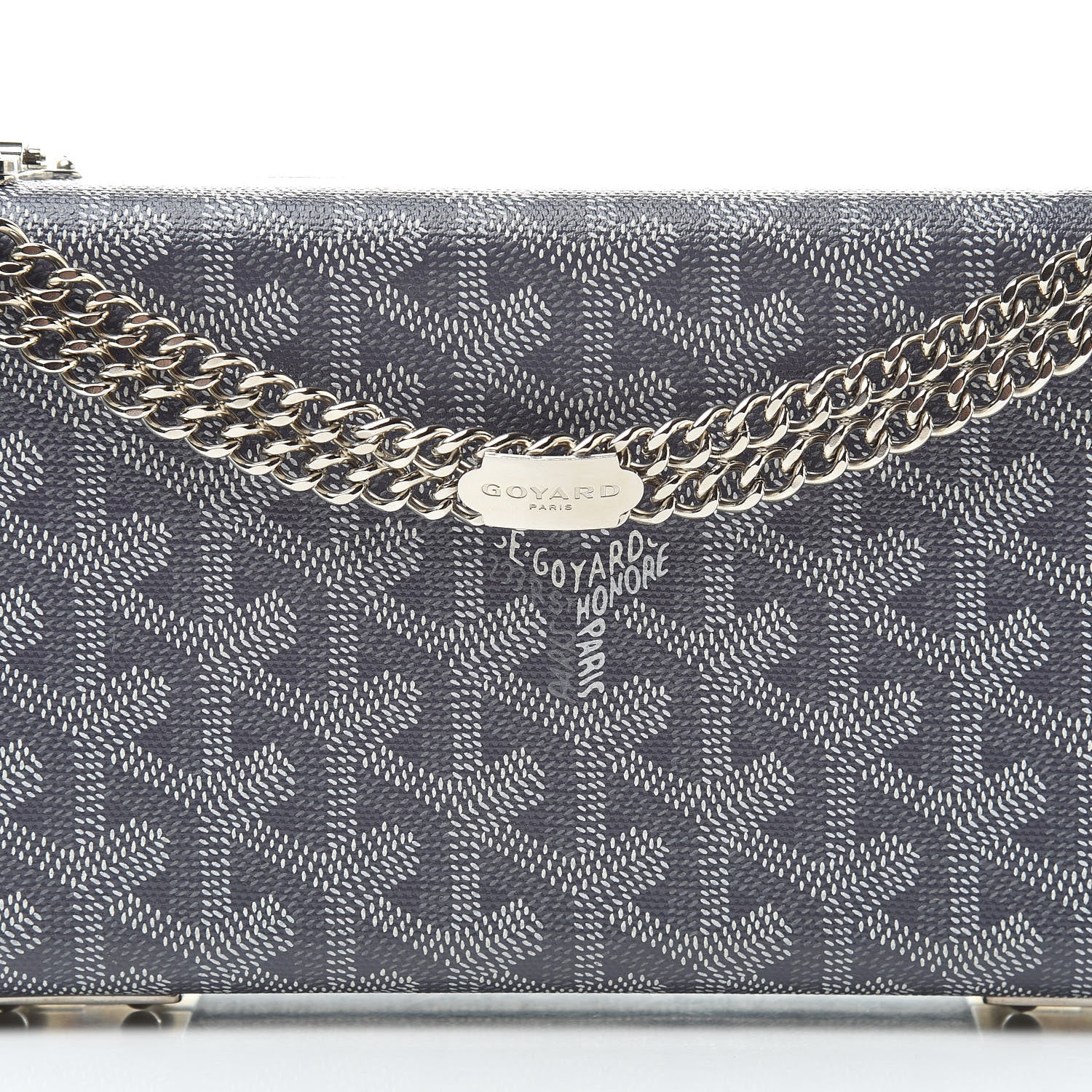 Goyard Goyardine Saint Honore Clutch Grey 8 of 13