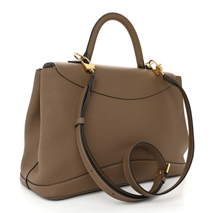 Moynat Taurillon Blush Calfskin Gabby MM Taupe 3 of 9