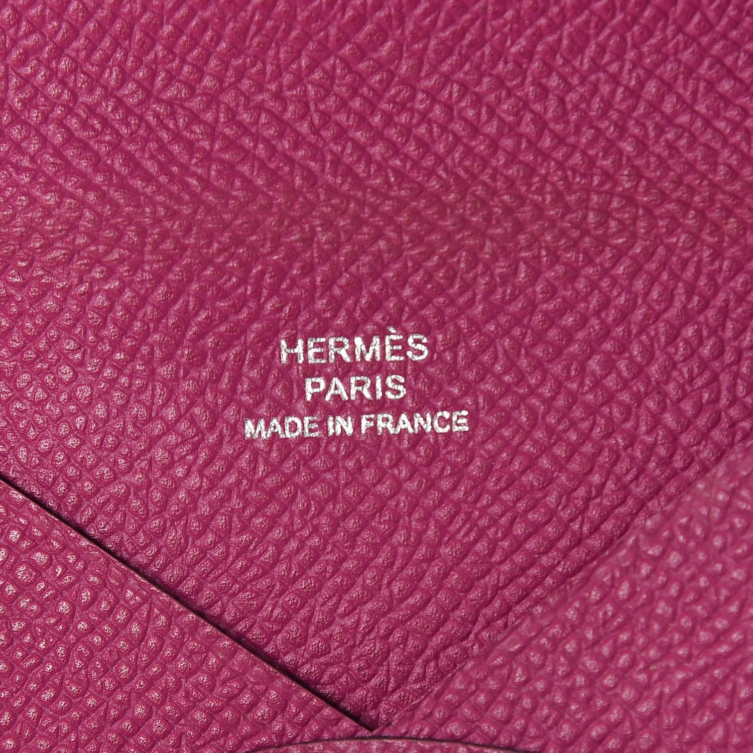 Hermes Epsom Calvi Card Case Rose Pourpre 6 of 7