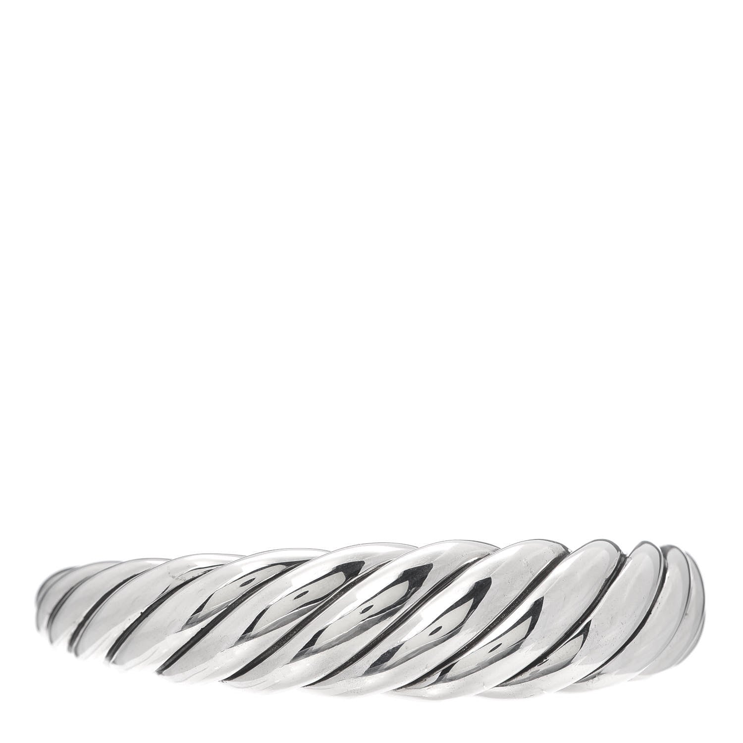 David Yurman Sterling Silver 17mm Pure Form Cable Bracelet 1 of 5