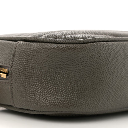 Saint Laurent Grain De Poudre Matelasse Monogram Mini Lou Camera Bag Pebble 9 of 11