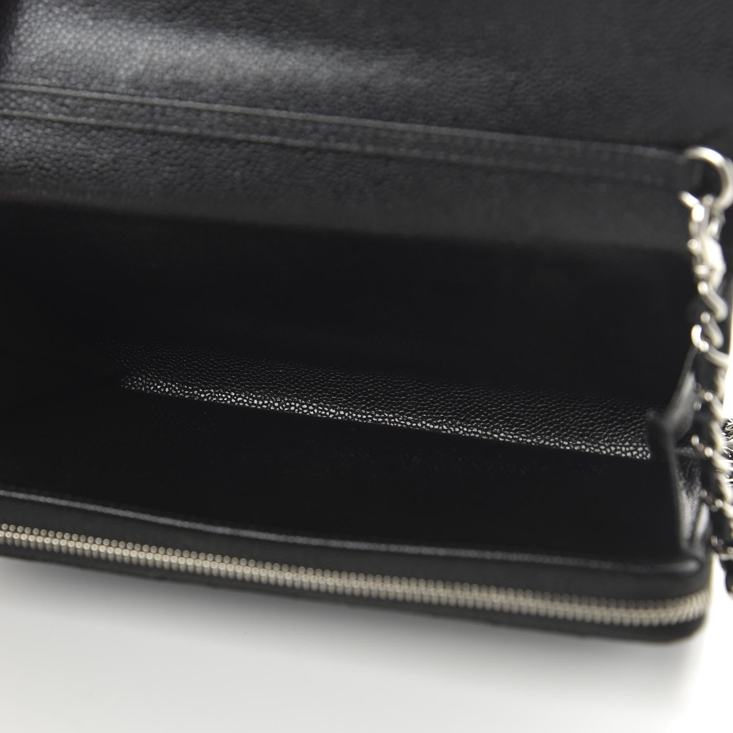 Chanel Caviar Quilted Wallet on Removable Chain Black 5 of 12