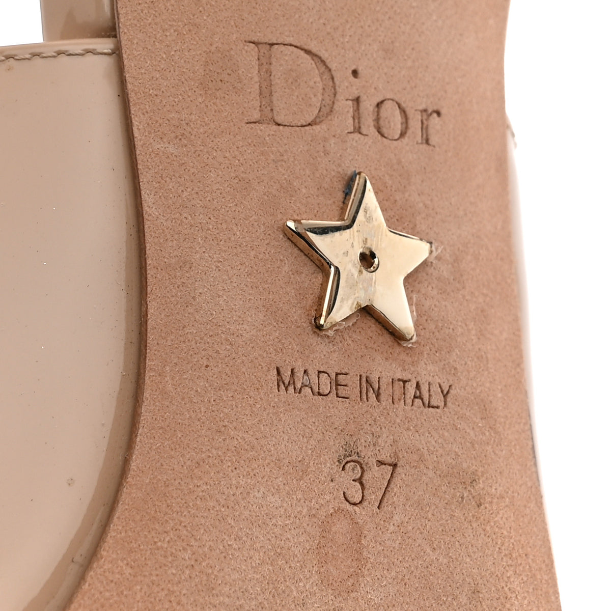 Christian Dior Patent Ribbon J'Adior Slingback 100mm Pumps 37 Nude 7 of 14