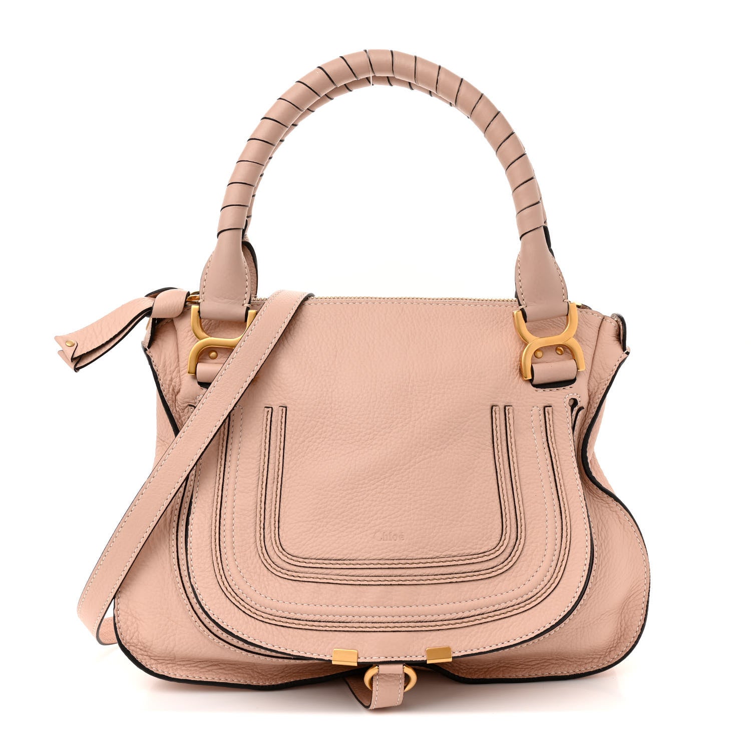 Chloe Calfskin Medium Marcie Satchel Blush Nude 1 of 17