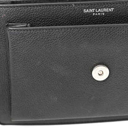 Saint Laurent Grained Calfskin Small Monogram Sunset Black 13 of 16