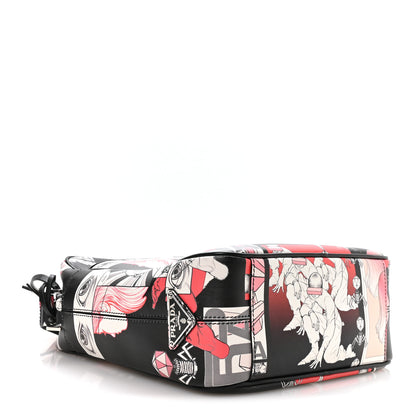 Prada X JAMES JEAN Vitello DNA Flat Messenger Bag Black 4 of 11