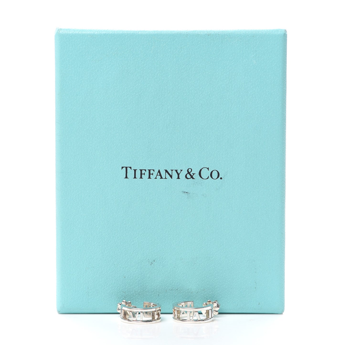 Sterling Silver Small Atlas Open Hoop Earrings
