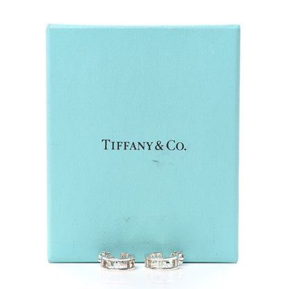 Tiffany Sterling Silver Small Atlas Open Hoop Earrings 5 of 5