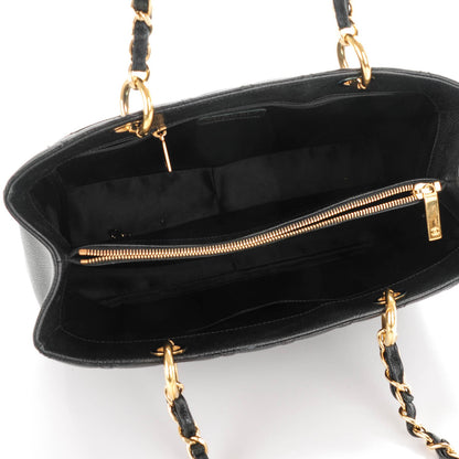 Chanel Caviar Quilted Grand Shopping Tote GST Black 5 of 9